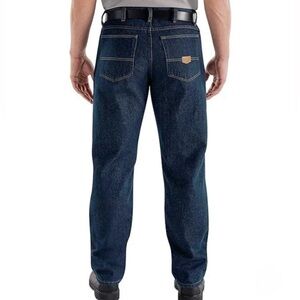 Red Kap Jeans Mens 29x32 Dark Wash Cotton Heavyweight Denim Relaxed Fit Workwear